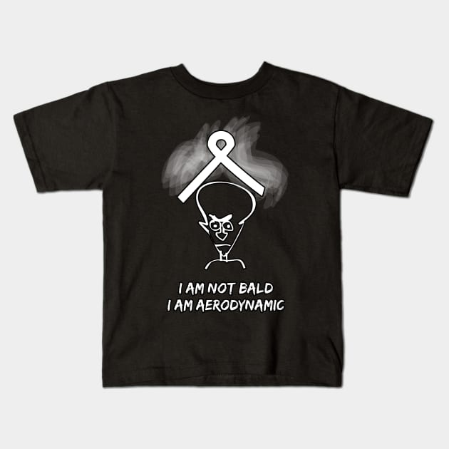 lung cancer Awareness white ribbon I am not blad Kids T-Shirt by Shaderepublic